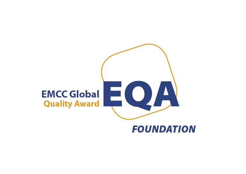 EMCC accreditation - logo - EQA - colour - white background - F